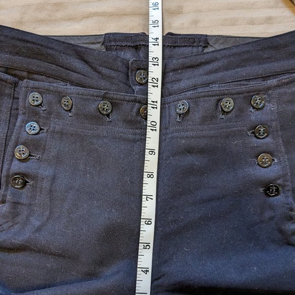 Vintage US Navy Sailor Pants Button Close - Picture 12 of 12